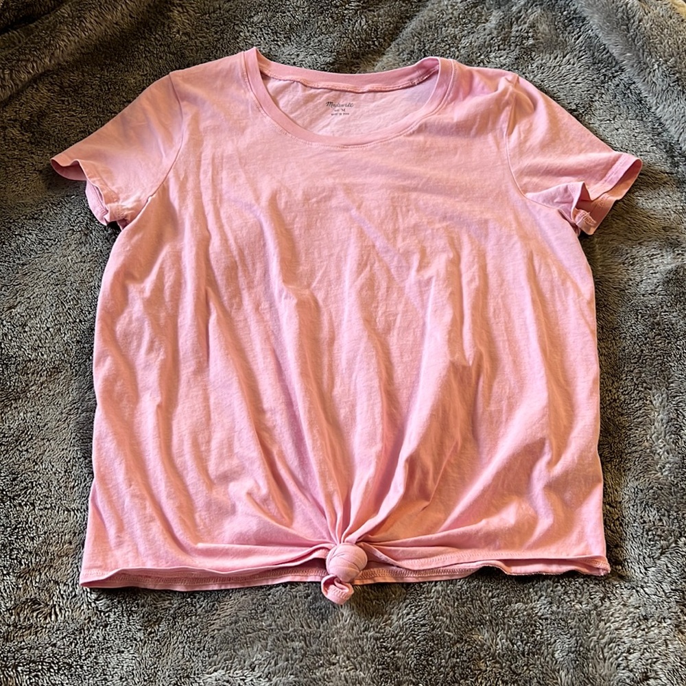 Madewell knotted t shirt